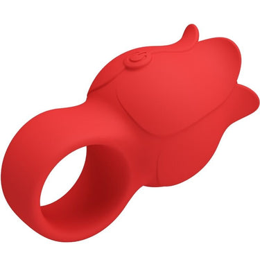 Vibratore da Dito Rosa con 10 Vibrazioni, Silicone Morbido e Ricarica USB